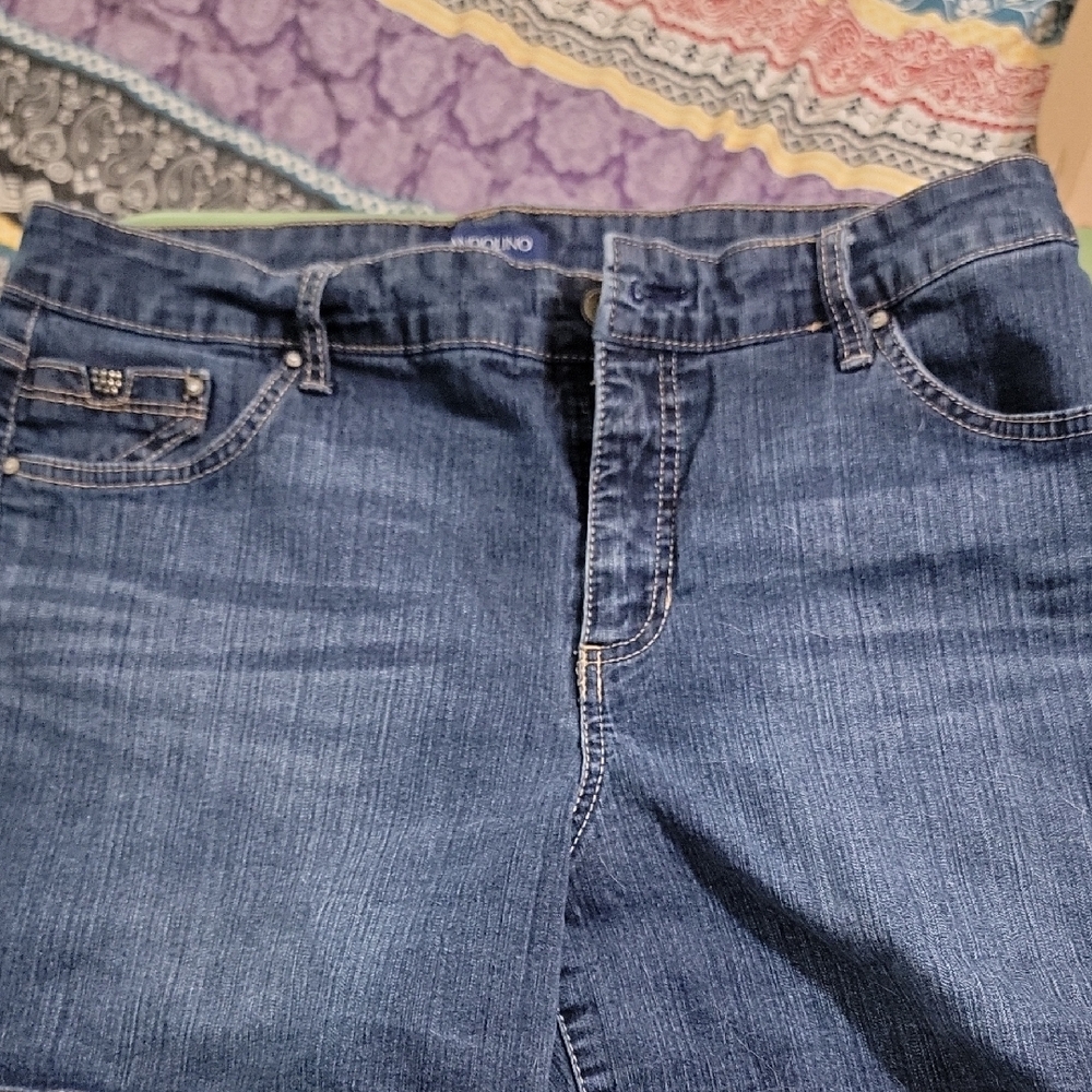 Bandolino Dark Blue Straight Leg Jeans